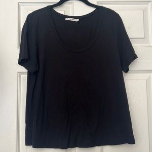 Michael stars black, basic cropped tee